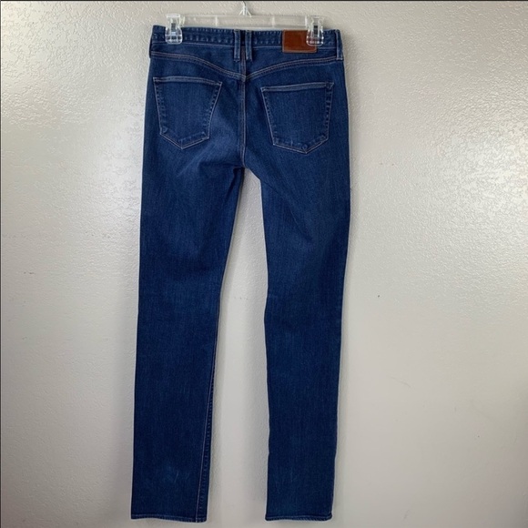 Madewell Rail Straight Dark Wash Jeans Size 26”X34” - Picture 4 of 8